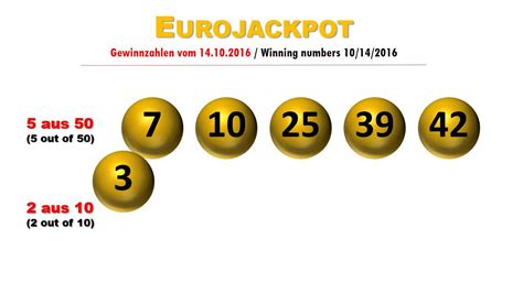 letzte lottozahlen eurojackpot
